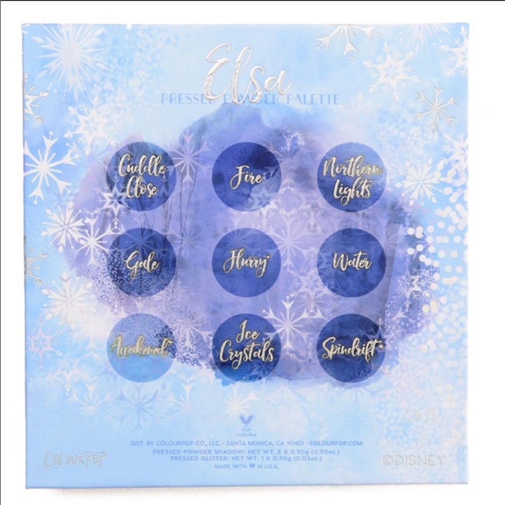 NWT ELSA FROZEN II COLOURPOP EYESHADOW PALETTE - Picture 7 of 7